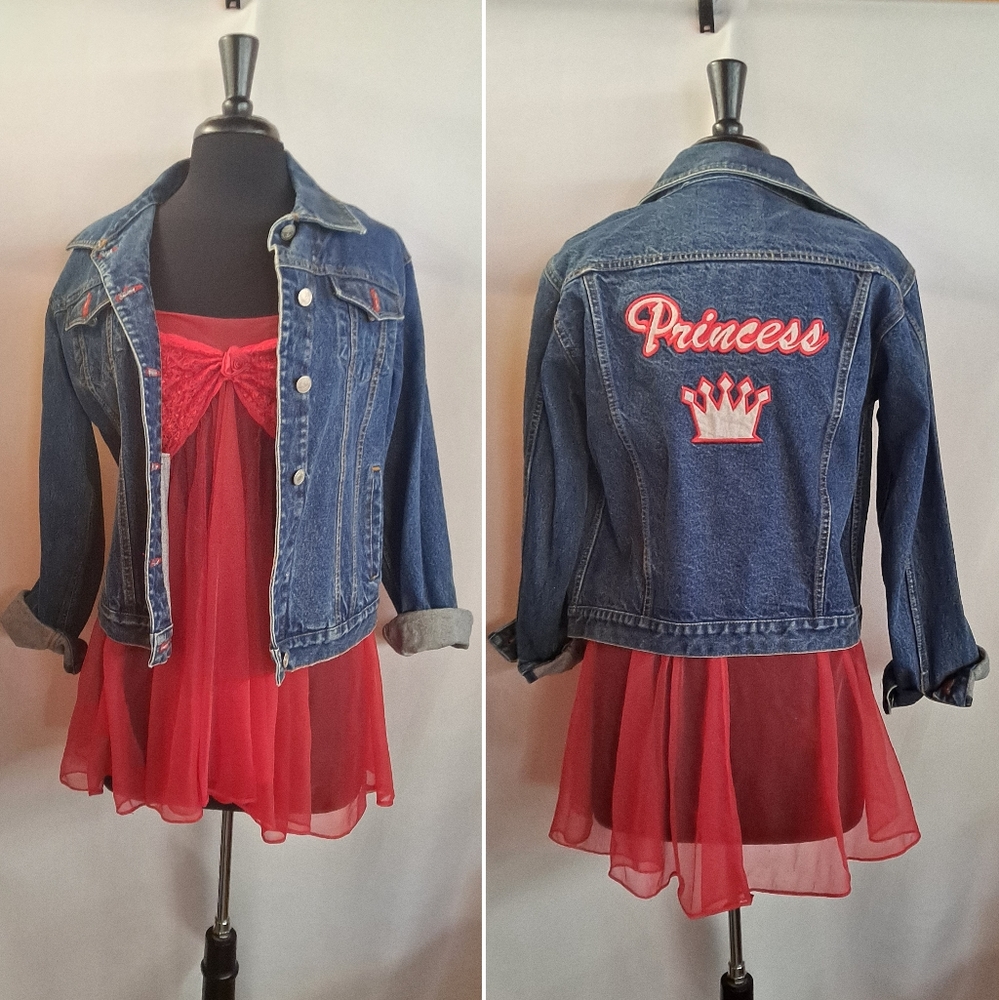 Vintage embroidered denim jacket